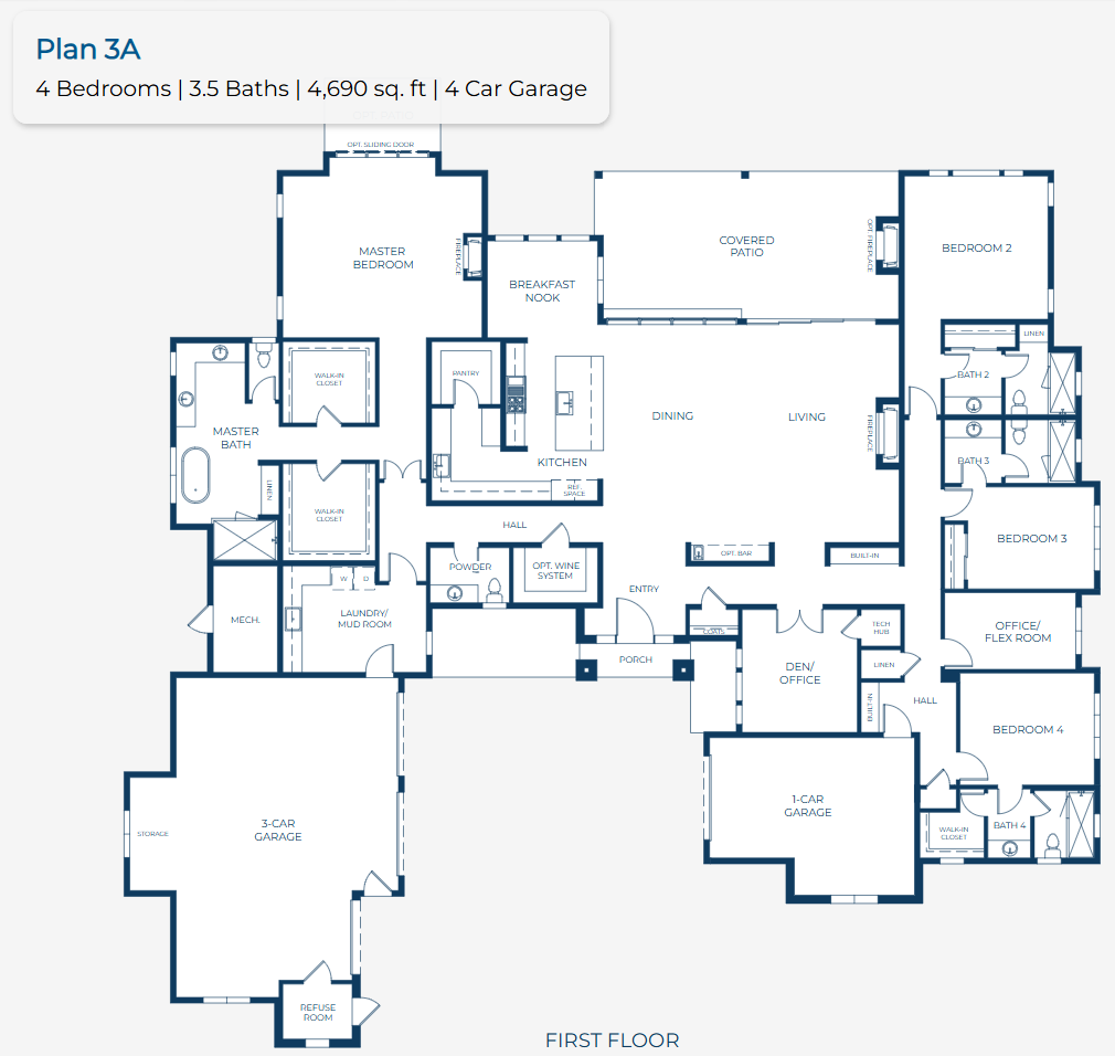 Residence III floor plan